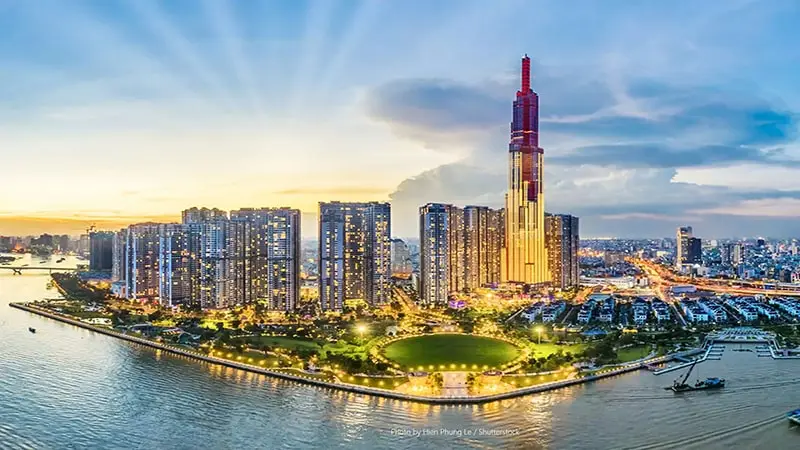 The stunning skyline of Ho Chi Minh City